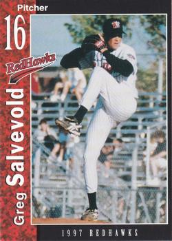 1997 Multi-Ad Fargo-Moorhead RedHawks #20 Greg Salvevold Front