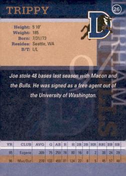 1997 Durham Bulls #26 Joe Trippy Back