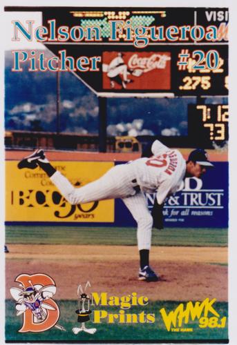 1997 Magic Prints Binghamton Mets #20 Nelson Figueroa Front