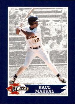 1997 Bakersfield Blaze (SGA) #17 Raul Marval Front