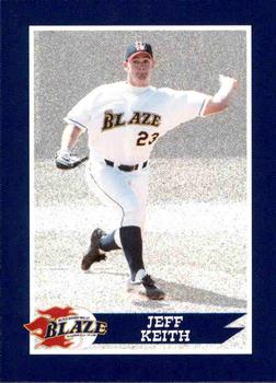 1997 Bakersfield Blaze (SGA) #18 Jeff Keith Front