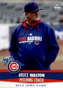 2014 Brandt Iowa Cubs #3 Bruce Walton Front