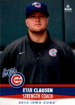 2014 Brandt Iowa Cubs #5 Ryan Clausen Front