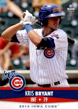 2014 Brandt Iowa Cubs #10 Kris Bryant Front