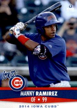 2014 Brandt Iowa Cubs #25 Manny Ramirez Front