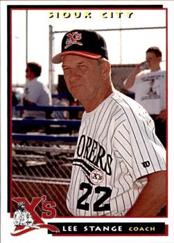 1996 Sioux City Explorers #9 Lee Stange Front
