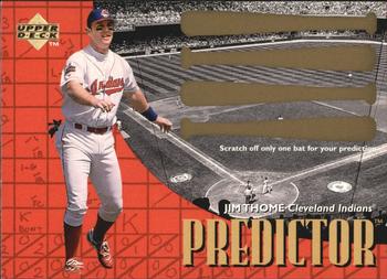 1997 Upper Deck - Predictors #P13 Jim Thome Front