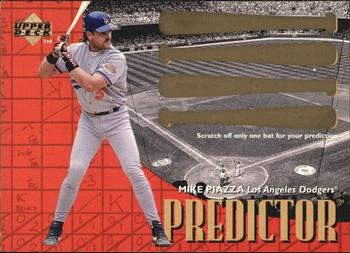 1997 Upper Deck - Predictors #P18 Mike Piazza Front