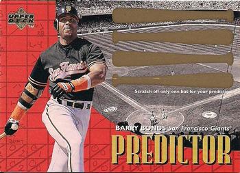 1997 Upper Deck - Predictors #P24 Barry Bonds Front