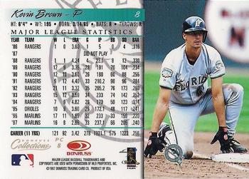 1998 Donruss Collections Donruss #8 Kevin Brown Back