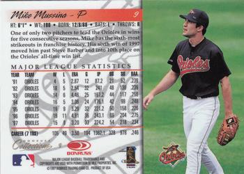 1998 Donruss Collections Donruss #9 Mike Mussina Back