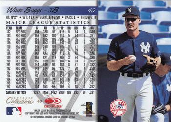 1998 Donruss Collections Donruss #40 Wade Boggs Back