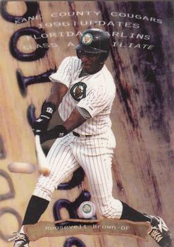 1996 Kane County Cougars Update #3 Roosevelt Brown Front