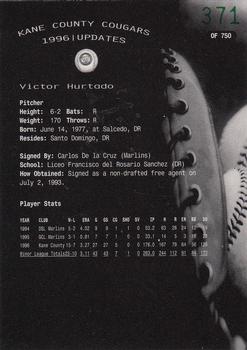 1996 Kane County Cougars Update #7 Victor Hurtado Back