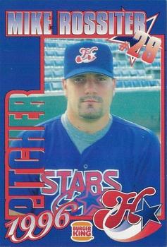1996 Burger King Huntsville Stars #NNO Mike Rossiter Front