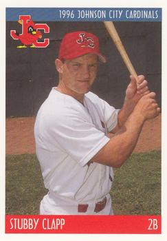 1996 Johnson City Cardinals #NNO Stubby Clapp Front