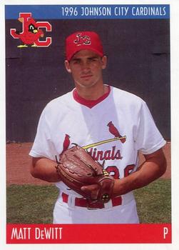 1996 Johnson City Cardinals #NNO Matt DeWitt Front