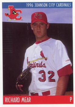 1996 Johnson City Cardinals #NNO Richard Mear Front
