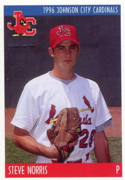1996 Johnson City Cardinals #NNO Steve Norris Front