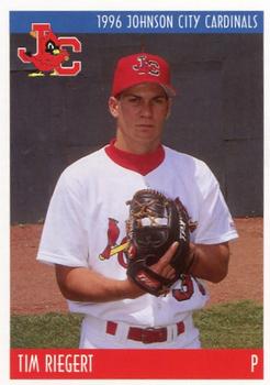 1996 Johnson City Cardinals #NNO Tim Riegert Front