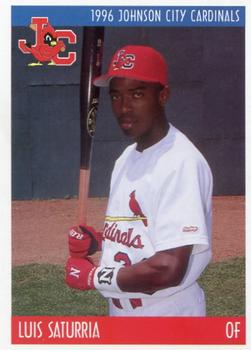 1996 Johnson City Cardinals #NNO Luis Saturria Front