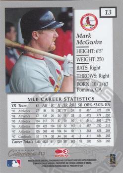 1998 Donruss Collections Elite #413 Mark McGwire Back
