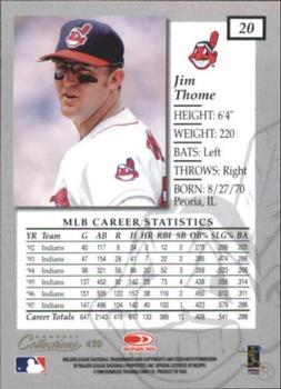 1998 Donruss Collections Elite #420 Jim Thome Back