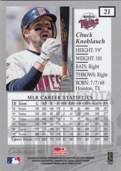 1998 Donruss Collections Elite #421 Chuck Knoblauch Back
