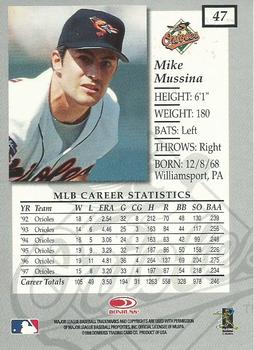 1998 Donruss Collections Elite #447 Mike Mussina Back