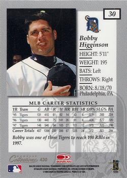 1998 Donruss Collections Elite #430 Bobby Higginson Back