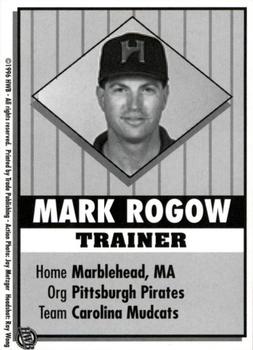 1996 HWB Honolulu Sharks #NNO Mark Rogow Back