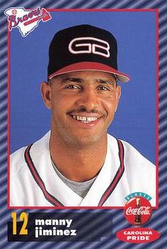 1996 Greenville Braves #NNO Manny Jimenez Front