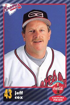 1996 Greenville Braves #NNO Jeff Cox Front