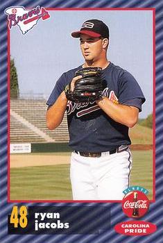 1996 Greenville Braves #NNO Ryan Jacobs Front