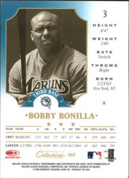 1998 Donruss Collections Leaf #203 Bobby Bonilla Back