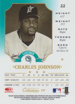 1998 Donruss Collections Leaf #222 Charles Johnson Back