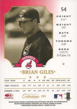 1998 Donruss Collections Leaf #253 Brian Giles Back