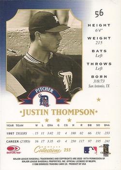 1998 Donruss Collections Leaf #255 Justin Thompson Back