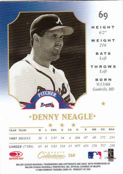 1998 Donruss Collections Leaf #268 Denny Neagle Back
