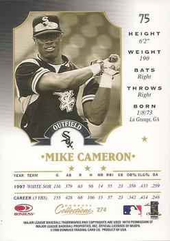 1998 Donruss Collections Leaf #274 Mike Cameron Back