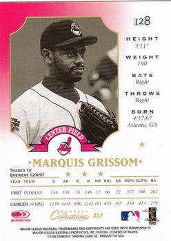 1998 Donruss Collections Leaf #327 Marquis Grissom Back
