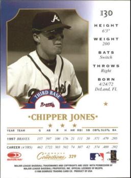 1998 Donruss Collections Leaf #329 Chipper Jones Back