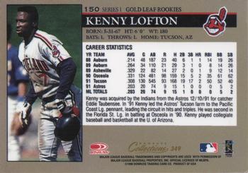 1998 Donruss Collections Leaf #349 Kenny Lofton Back