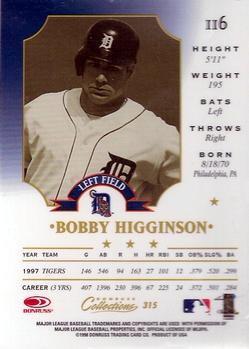 1998 Donruss Collections Leaf #315 Bobby Higginson Back