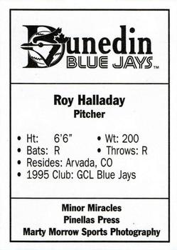 1996 Dunedin Blue Jays Update #NNO Roy Halladay Back