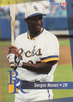 1995 Choice Wilmington Blue Rocks #NNO Sergio Nunez Front
