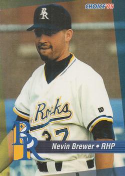 1995 Choice Wilmington Blue Rocks #NNO Nevin Brewer Front