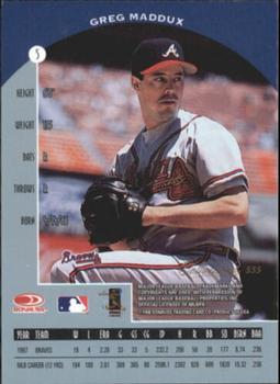 1998 Donruss Collections Preferred #555 Greg Maddux Back