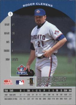 1998 Donruss Collections Preferred #565 Roger Clemens Back