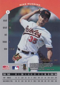 1998 Donruss Collections Preferred #583 Mike Mussina Back
